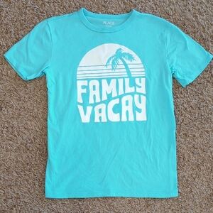 💲 Place Kids Aqua Family Vacation Tee